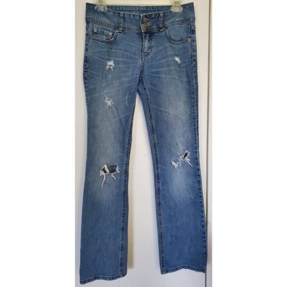 Victoria's Secret VS Hipster Light Wash Destructive Jeans - Women's Size 2